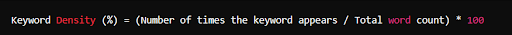 Understanding Keyword Density